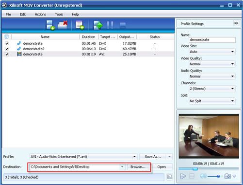 How to convert MOV