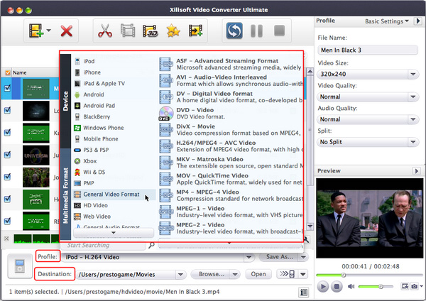 Xilisoft Video Converter Ultimate for Mac